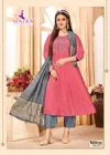 Baleno By Mayra Roman Silk Kurti With Bottom Dupatta Orders In India
